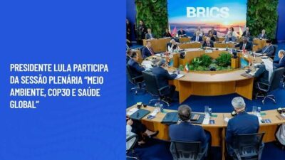 Presidente Lula participa da Sessão plenária “Meio Ambiente, COP30 e Saúde Global”