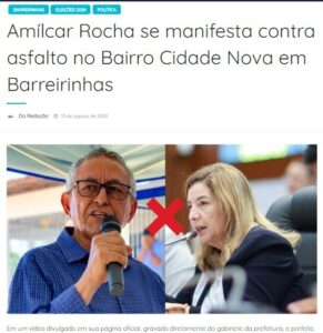 Eleições 2024: Asfalto eleitoral e derrames da máquina em Barreirinhas?