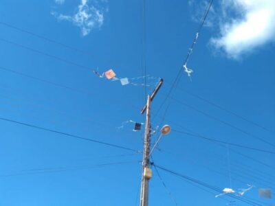 Equatorial alerta para perigo de arremessar objetos na rede elétrica