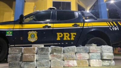 PRF apreende mais de 240 tabletes de pasta base de cocaína e R$ 150 mil em dinheiro na BR-135, em São Luís