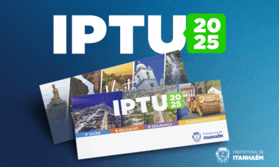 Primeira parcela e cota única com desconto do IPTU 2025 vencem dia 7 de julho