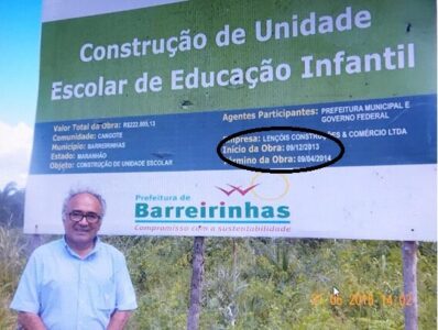 Educação com amor: ex-prefeito Léo Costa, do PSDB, lembra nesta data o sucesso de projeto feito com participação de sua amada em Barreirinhas…