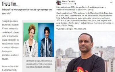 Preconceito? Esquerdismo fisiológico, elitizado de Flávio Dino suprimiu candidatos pobres e negros?