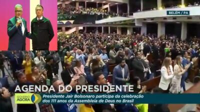 Bolsonaro testemunha sobre eleição 2018 e fala sobre facada durante culto na Assembleia de Deus do Pará…