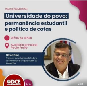 Retorno de Flávio Dino à UFMA é marcado com manifestações políticas contra reitor Natalino Salgado…