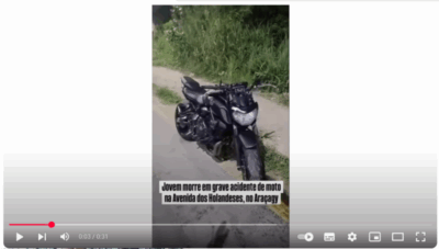 Yamaha MT-07 ficou intacta após morte de Marlyson Belfort que teve o corpo partido ao meio em “racha”