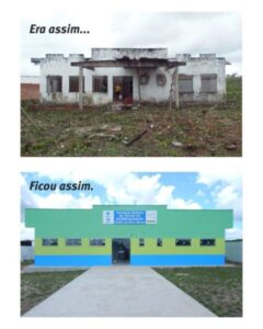Gestão: Léo Costa mostra como restaurou unidade de saúde que estava totalmente destruída em Barreirinhas, tudo com recursos próprios.