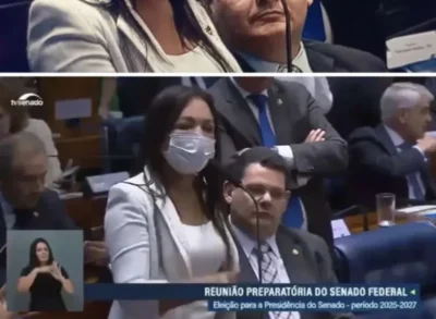 MARANHÃO NO  SENADO DE TERCEIRA COM CARA INCHADA? CAIU/ ESCORREGOU/ CATIRIPAPO OU HARMONIZAÇÃO FACIAL ?