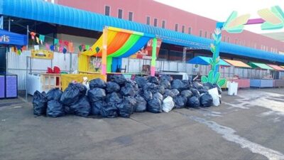 A impressionante quantidade de lixo produzida no maior Encontro de Folguedos de Timon