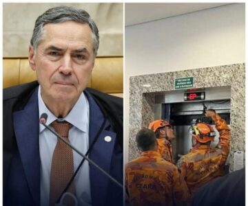 Luís Roberto Barroso, passou por um susto na manhã desta segunda-feira (21) ao ficar preso em um elevador no prédio