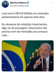 Orçamento secreto de Lula: preço da votação no STF foi de 9, 9 bilhões em emendas…