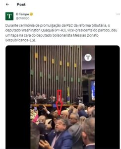 Veja no vídeo: Deputado homofóbico xinga e dá tapa em outro deputado na presença de Lula em plena sessão da Câmara dos Deputados em Brasília…