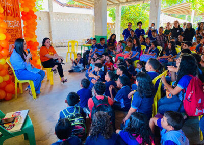 UBS Carnaubeiras realiza ação do Maio Laranja com alunos da Escola José Brandão Filho