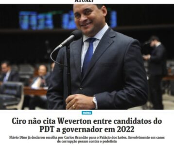 Na “lista negra”? Ciro Gomes esquece de citar Weverton Rocha como candidato a governador durante entrevista…