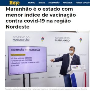 Sob o comunismo, Maranhão ficou em último lugar até em vacinação…