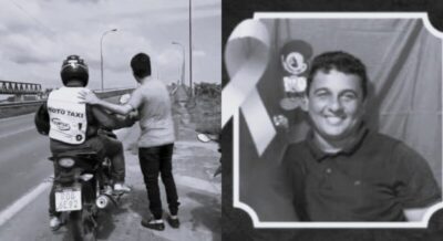 Mototaxista que aparece em vídeo antes do desabamento de ponte é enterrado