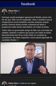 Democracia no esgoto: Olha aí o governador do PCdoB baixando o nível…