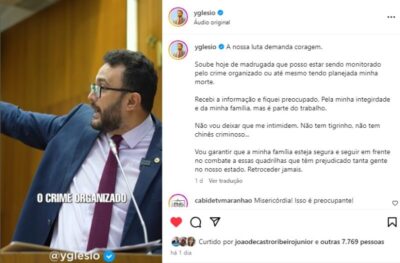 Agora essa: quer dizer que os aliados de Flávio Dino vestiram a carapuça do crime organizado?