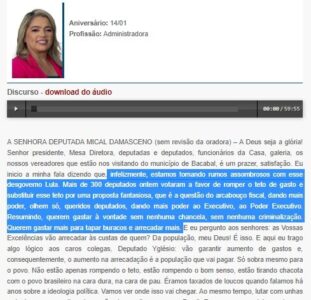 Mical critica excessos de poderes dados ao presidente Lula e cobra posicionamento fiscal do plano federal…