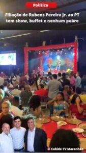 Veja no vídeo: Ex-comunista fazendo festa eleitoral só para ricos?