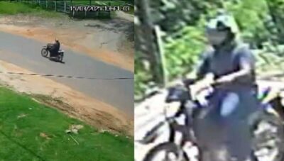 Após divulgar imagens, polícia busca identificar motoqueiro suspeito da morte de Adriana Oliveira