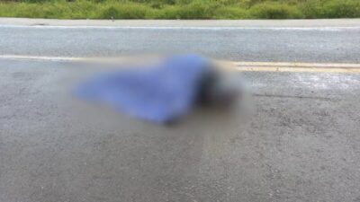 VÍDEO: Motociclista morre na BR-402 ao cruzar com fiação que ficou na pista após acidente