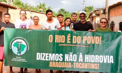 Hidrovia Araguaia-Tocantins: comunidades se mobilizam para barrar obra devido a riscos