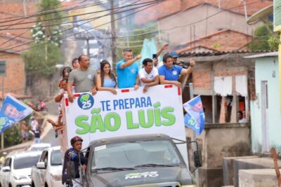 “Disposição para trabalhar por São Luís não irá faltar”, diz Osmar durante carreata de Neto, no Itaqui-Bacanga