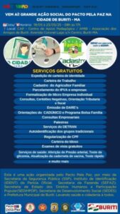 Pacto pela Paz da SSP realiza ação social em Butiti com participação da SEDES, SEFAZ, SEDIHPOP, IDENT DA Perícia Oficial e Prefeitura Municipal