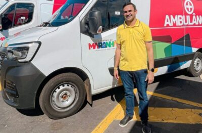 EM ENCONTRO DE PREFEITOS, WALLAS ROCHA ADQUIRE MAIS UMA AMBULÂNCIA E MAIS 1 KM DE BLOQUETES PARA SBRP-MA