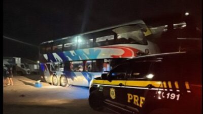 PRF intercepta ônibus irregular que levava maranhenses para trabalho em SP