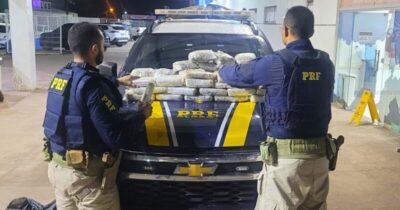 PRF apreende 41 kg de drogas na BR-135, em Miranda do Norte (MA)