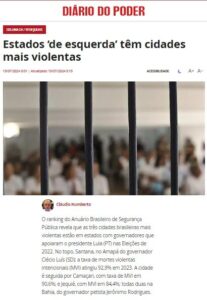 Liberação das drogas e saídinha de presidiários? Quando forem votar lembrem-se quem de fato apoia a violência….