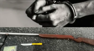 Guarnição da patrulha maria da penha prende homem por violência doméstica e apreende arma de fogo em Pinheiro