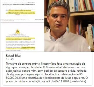Deu a louca na esquerda: Governador comunista processa advogado ligado aos Direitos Humanos, aliado do candidato a prefeito do PSB…