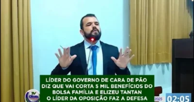Líder do governo na Câmara quer cortar 5 mil benefícios do Bolsa Família em Pinheiro e vereador Elizeu Tantan reage, veja o vídeo: