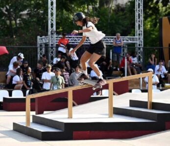 Rayssa Leal é uma das atrações da Copa do Mundo de Skate Street que acontece na Itália