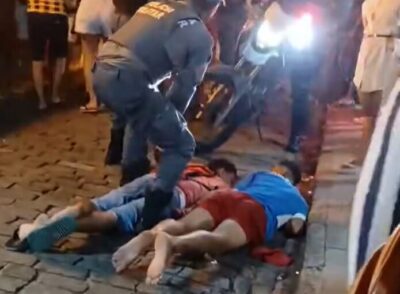 Assista! Dupla suspeita de roubo é detida no Centro Histórico