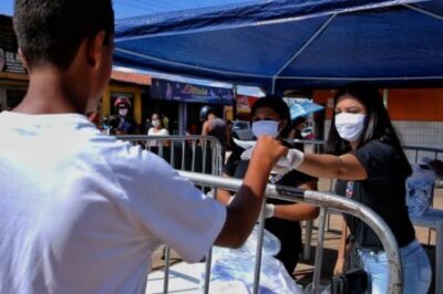 Prefeitura de Ribamar distribui máscaras gratuitamente à população