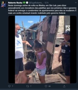 Roberto Rocha estraga festa dos menudos: obra federal que beneficiará moradores de palafitas serão entregues por representante de Bolsonaro…