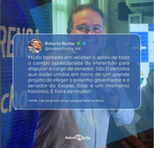Roberto Rocha comenta sobre sua decisão de disputar ao senado…