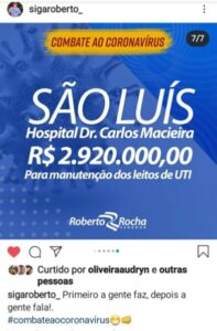 Roberto Rocha responde aos comunistas: “Primeiro a gente faz, depois a gente mostra”…