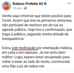 Cloroquina neles: Debaixo das “asas” de Lula e Flávio Dino, candidato 1% é afastado da campanha para tratamento de saúde…