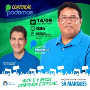 Sá Marques convida para a convenção do Podemos