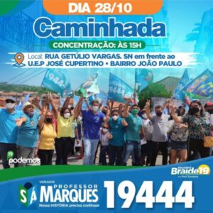 Braide e Sá Marques caminhando juntos rumo à vitória