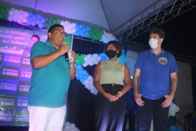 Em noite de festa no João Paulo, Eduardo Braide exalta a postura do vereador Sá Marques: “verdadeiro combatente, sério, comprometido e ótimo parlamentar”…