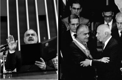 Sarney celebra os 40 anos da posse como o presidente que fez a transição da ditadura para a democracia