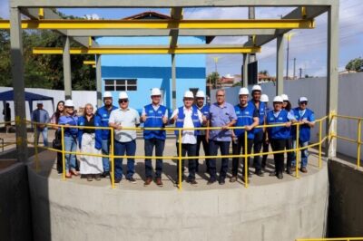 Brandão vistoria obras do sistema de esgotamento sanitário do Bacanga, em São Luís