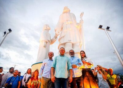 Brandão inaugura revitalização do monumento de São José de Ribamar e anuncia nova obra para o santuário