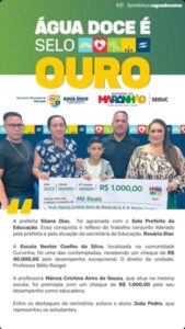 Água Doce do Maranhão é destaque na Educação